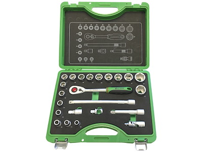 DJ TOOLS topnøglesæt 1/2" 23 dele