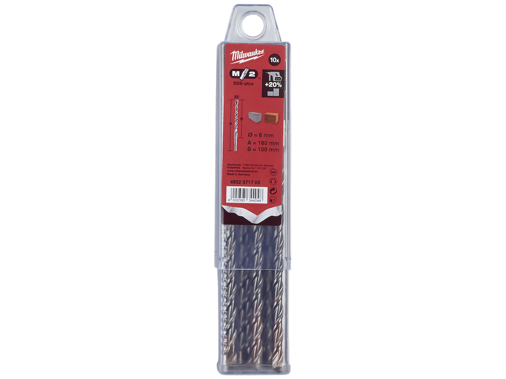 Hammerbor 6,0×160mm SDS+ 10stk M2  Milwaukee 