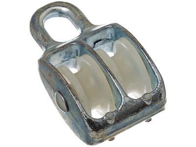 Taljeblok galvaniseret m/2 hjul 10×50mm Michlar