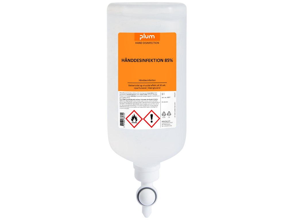 Plum hånddesinfektion 85% flydende 1 ltr