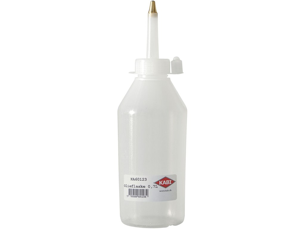 Kabi olieflaske m/messingspids 0,7 ltr.