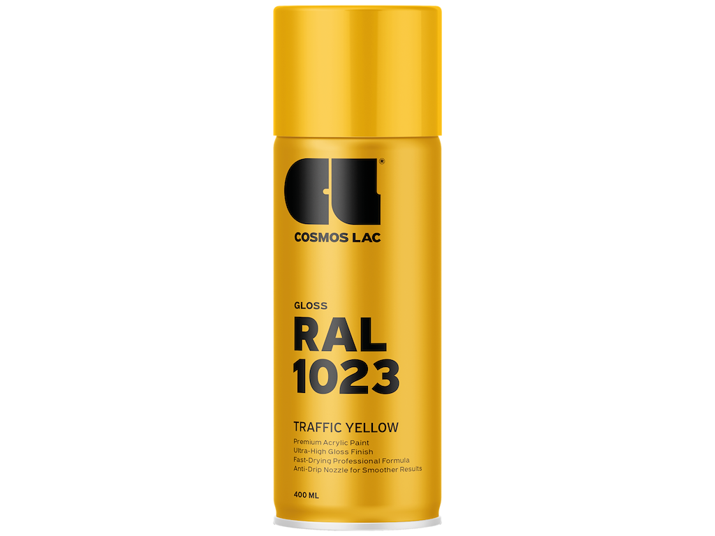 Cosmos spraymaling RAL1023 Traffic Yellow 400ml