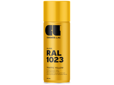 Cosmos spraymaling RAL1023 Traffic Yellow 400ml