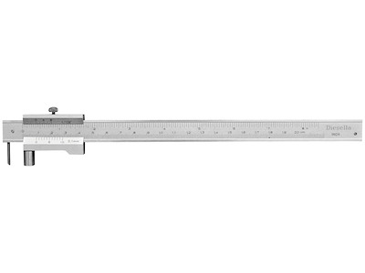Ridsemål m/udsk. nål 0-200mm ×0,1mm Diesella