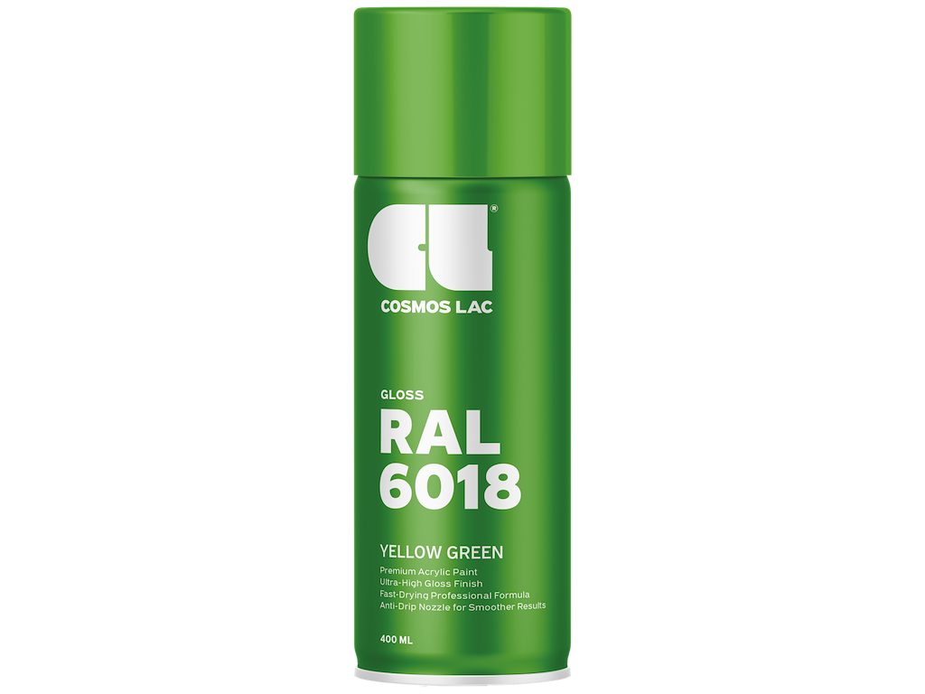 Cosmos spraymaling RAL6018 Yellow Green 400ml