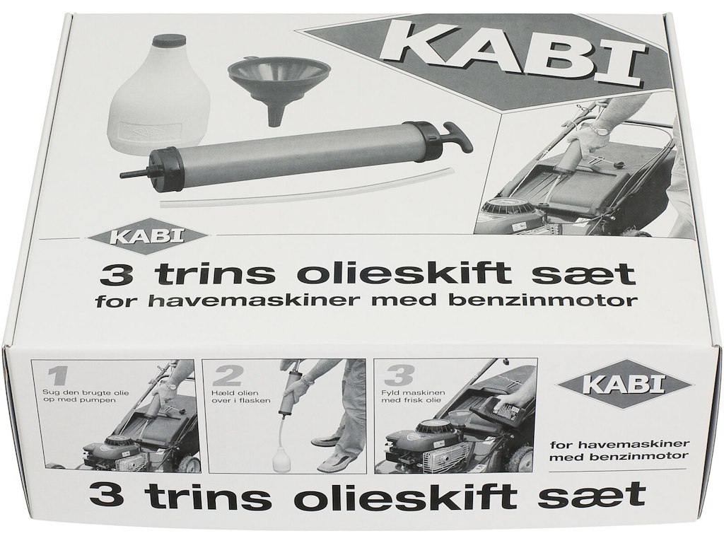 Olieskift sæt 3 trins Kabi