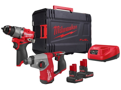Powerpack 2 maskiner + 2 batteri M12 FPP2BG2-502X Milwaukee