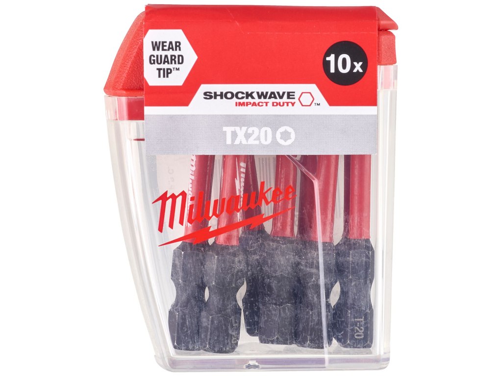 Slagbits Shockwave Impact Duty TX20×50mm pk/10 Milwaukee