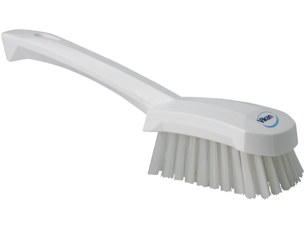 Vikan Vaskebørste m/kort skaft 4192, 270 mm, stiv, hvid