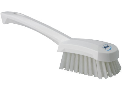 Vikan Vaskebørste m/kort skaft 4192, 270 mm, stiv, hvid
