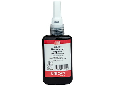 Unican 82-90 skruesikring kapillar stærk 50ml