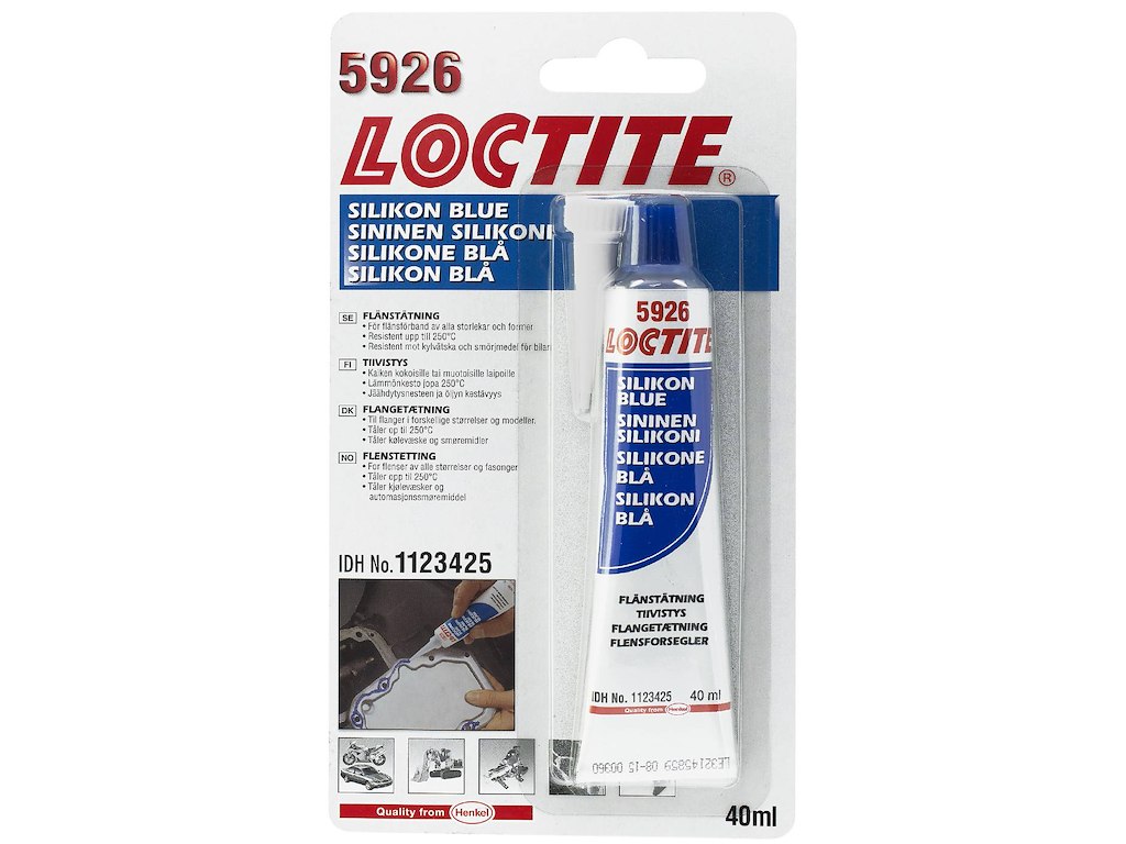 Loctite 5926 Silicone Blå, 40 ml.