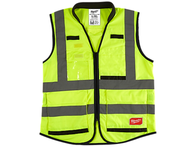 Sikkerhedsvest Premium m/15 lommer Hi-Vis Milwaukee