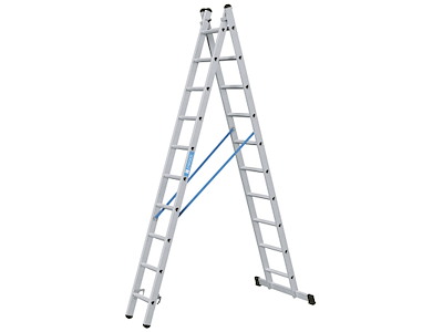 Kombistige Combimaster DX EN131 2×8 trin 3,9 mtr Zarges