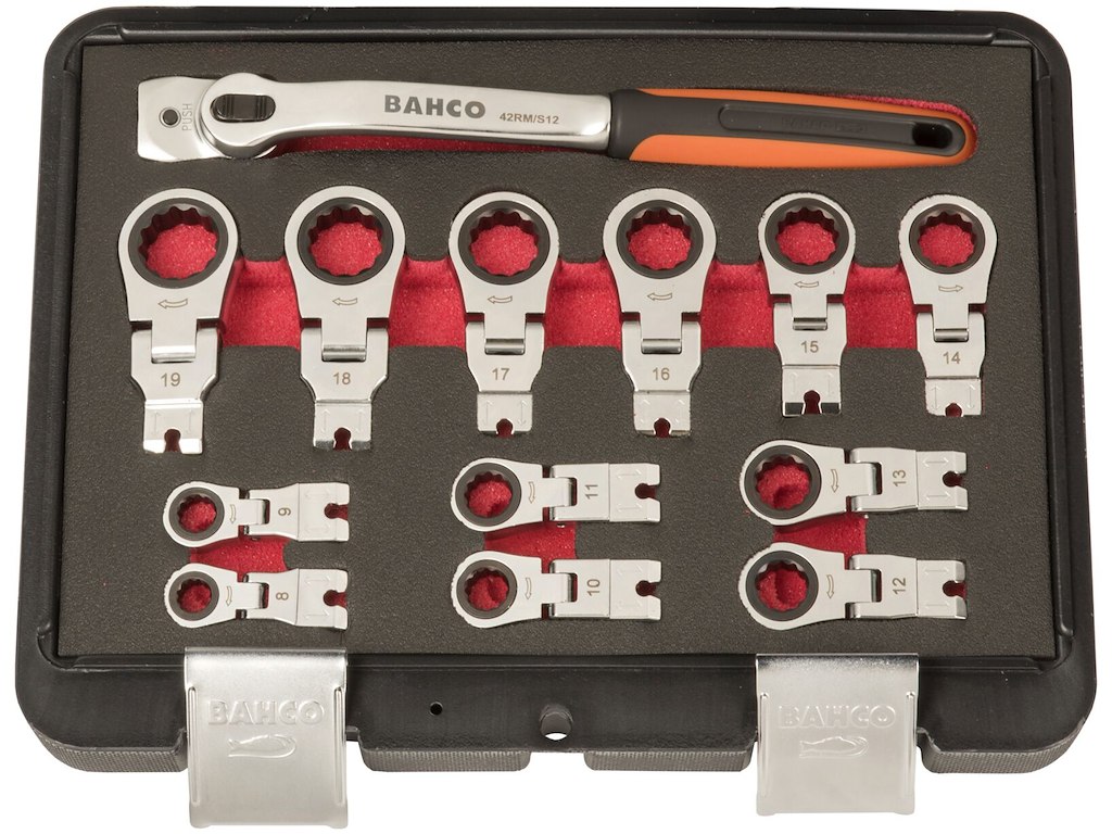 Bahco flex-skraldenøglesæt 8-19 mm