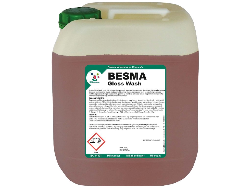 Besma Gloss Wash let alkalisk autoshampoo