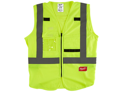 Sikkerhedsvest m/10 lommer Hi-Vis Milwaukee
