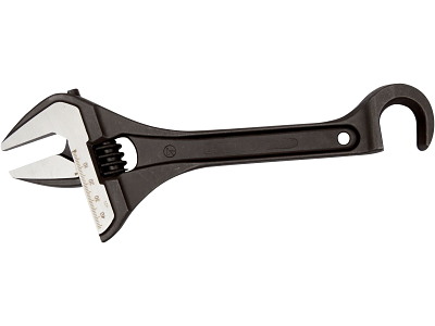 Bahco Skiftenøgle m/krog 10" 33H