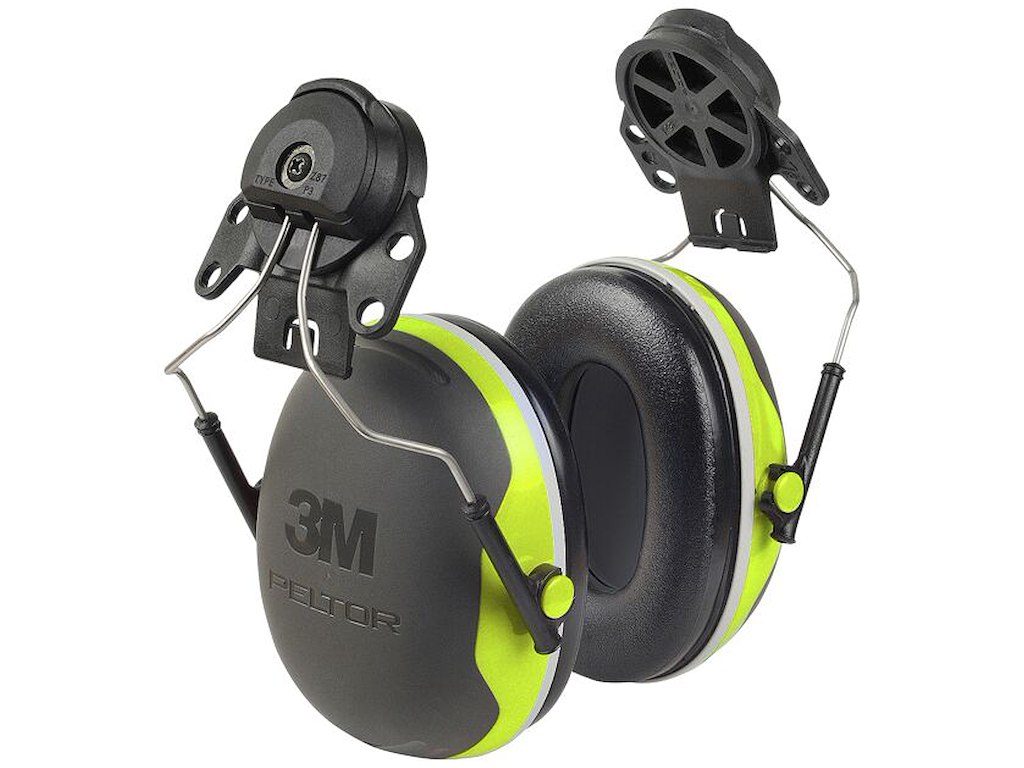 Peltor X4P3E høreværn t/hjelm, hi-viz 3M