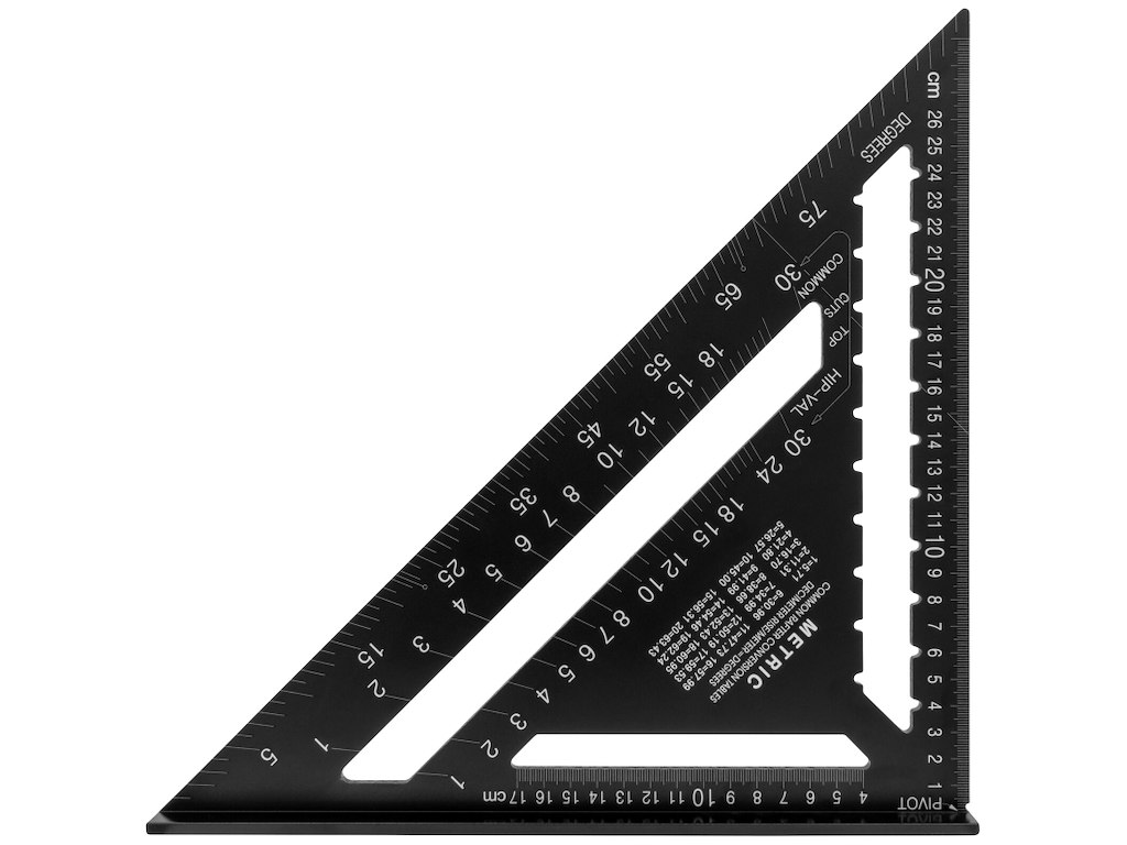 Diesella Speedvinkel 0-90° 305×305mm sortoxideret aluminium