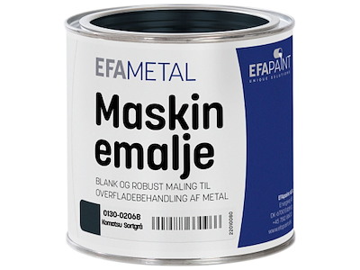 Maskinemalje 0130 Komatsu Sortgrå 3/4 ltr. EFApaint