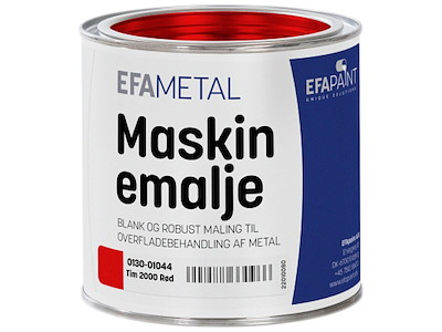 Maskinemalje 0130 Tim 2000 rød 3/4 ltr. EFApaint