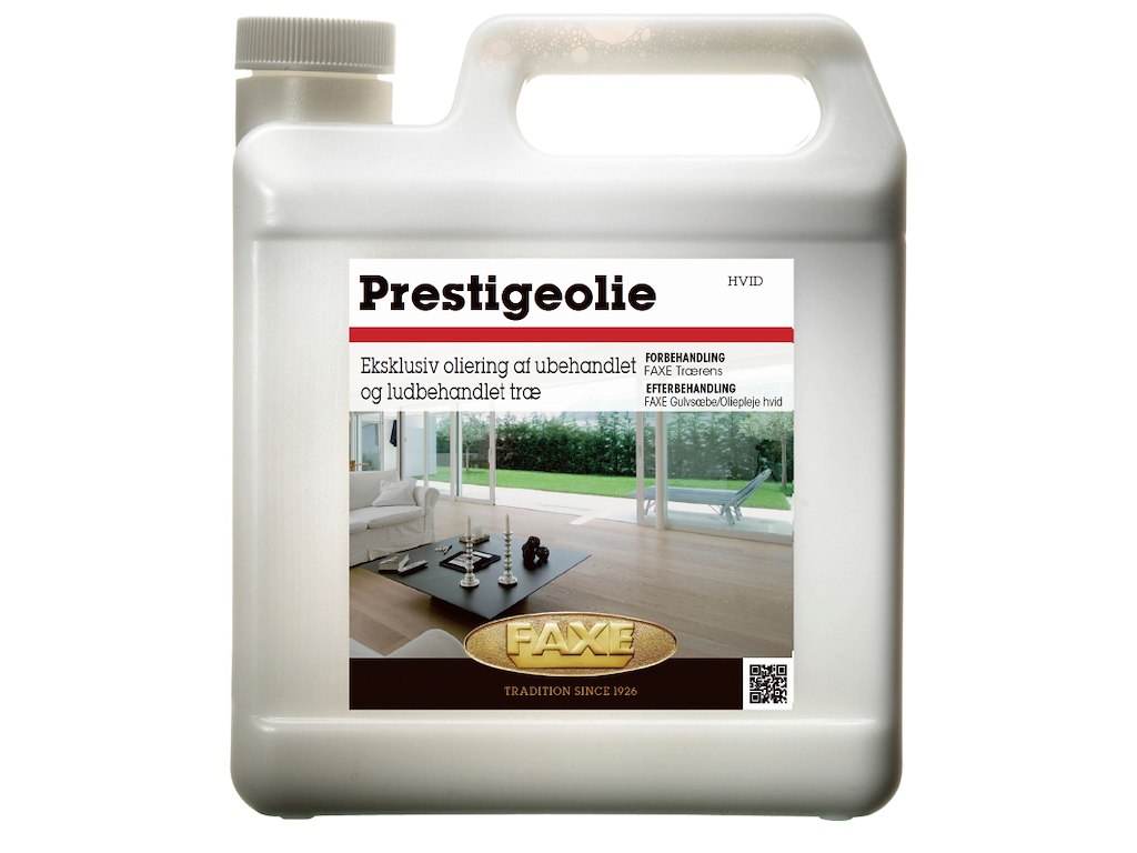 Faxe prestige olie hvid 5 ltr