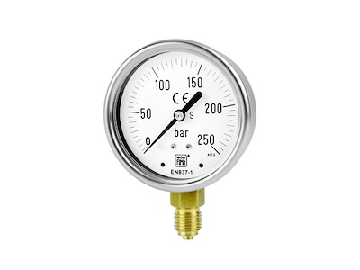 Manometer G1/4"N 0-250 bar Glyc. Nouva Fima