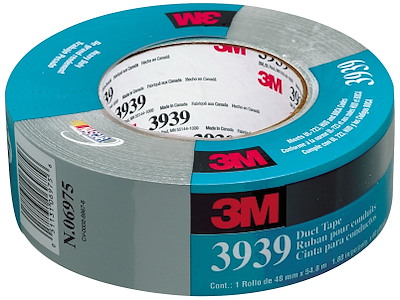 Lærredstape 3939 sølv 48mm×55m 3M