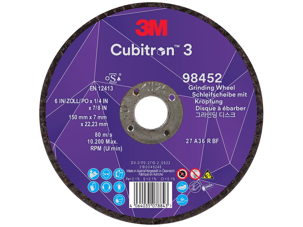 3M Cubitron 3 skrubskive T27 150×7mm