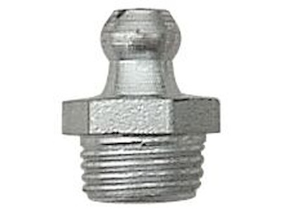 Smørenippel H1 lige, rustfri V2A, 1/8" R Kabi