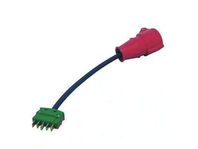 Adapter 400V med flad stik/CEE hun Schneider