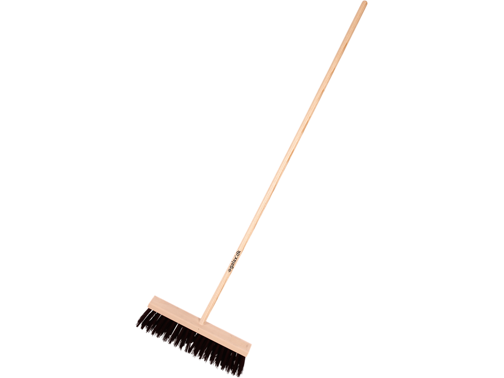 Galax gadekost m/brune nylonbørster