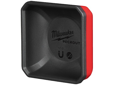 Åben skål 10×10cm m/magneter, Milwaukee Packout