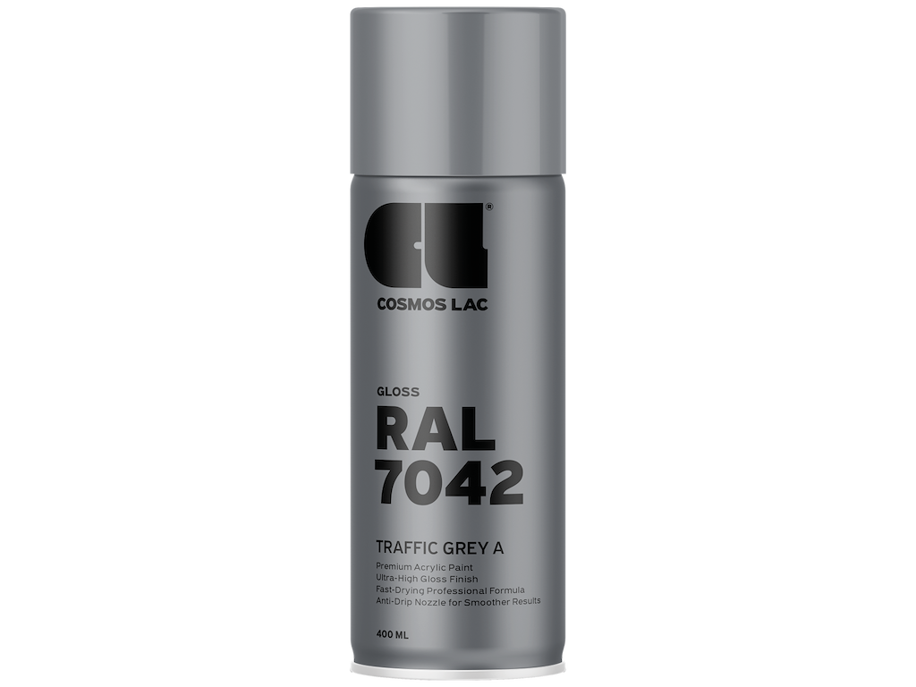 Cosmos spraymaling RAL7042 Traffic Grey 400ml