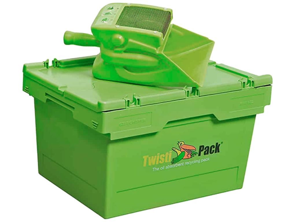 Twistipack mobil absorbentbeholder m/3-i-1 skovl