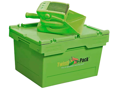 Twistipack mobil absorbentbeholder m/3-i-1 skovl