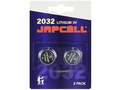 Japcell knapbatteri lithium CR2032 3V, 2stk