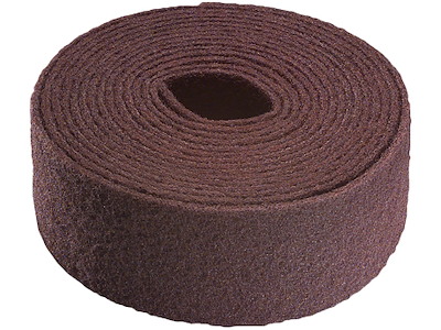 Tyrolit Vlies i rulle 100 mm×10 mtr A (K180) fin Rødbrun