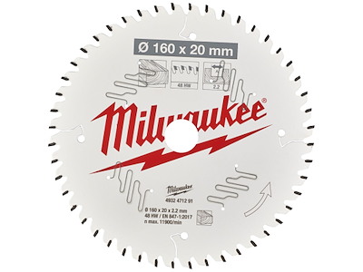 Rundsavklinge PW 160×20×,2mm 48ATB Milwaukee