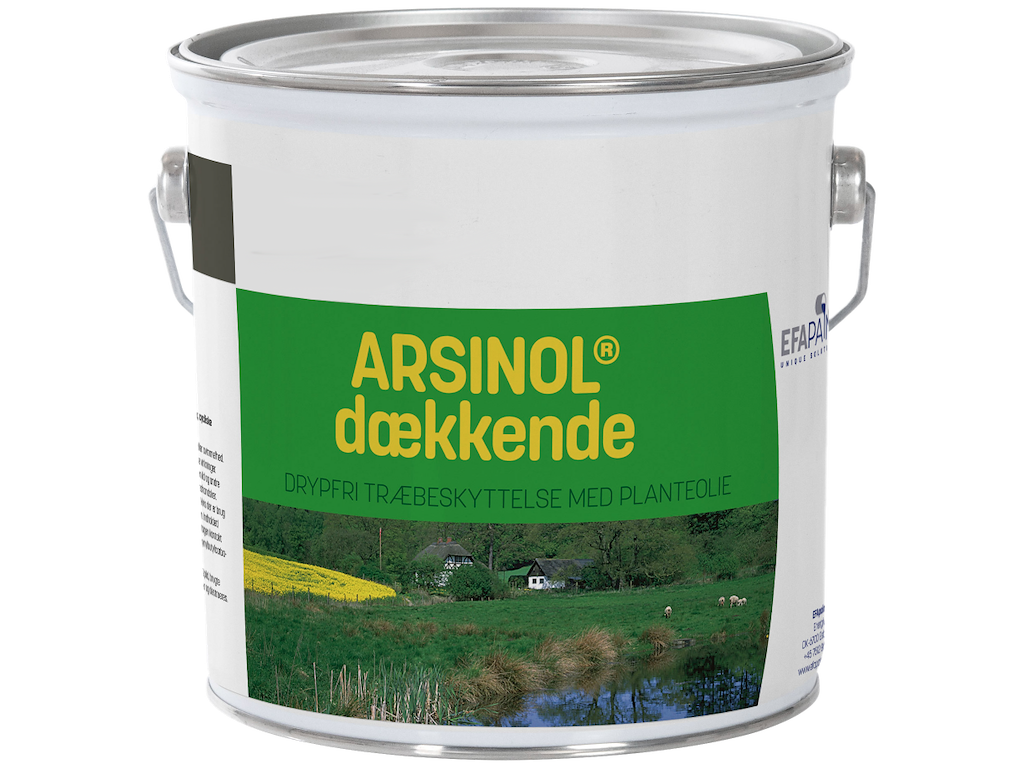 Arsinol dækkende sort 2,5 ltr Esbjerg Farve
