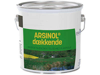 Arsinol dækkende sort 2,5 ltr Esbjerg Farve