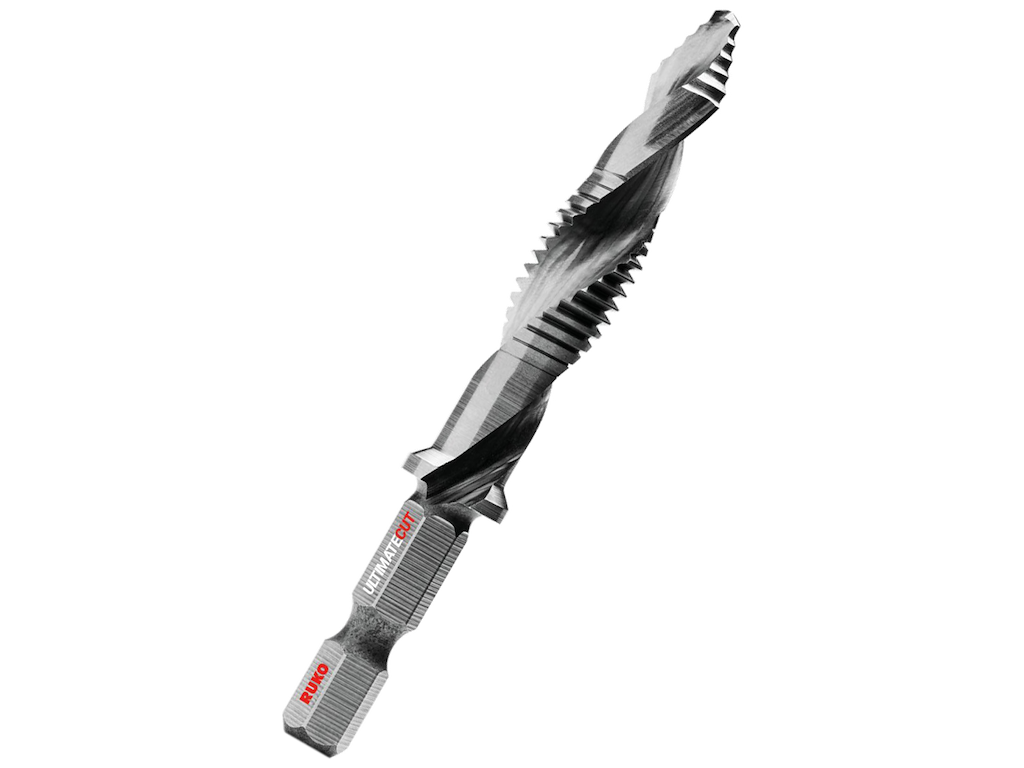 Ruko Kombitap lang HSS 1/4"bit-skaft Metrisk Flowstep spids
