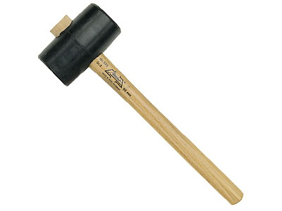 Athlet gummihammer sort 90 mm