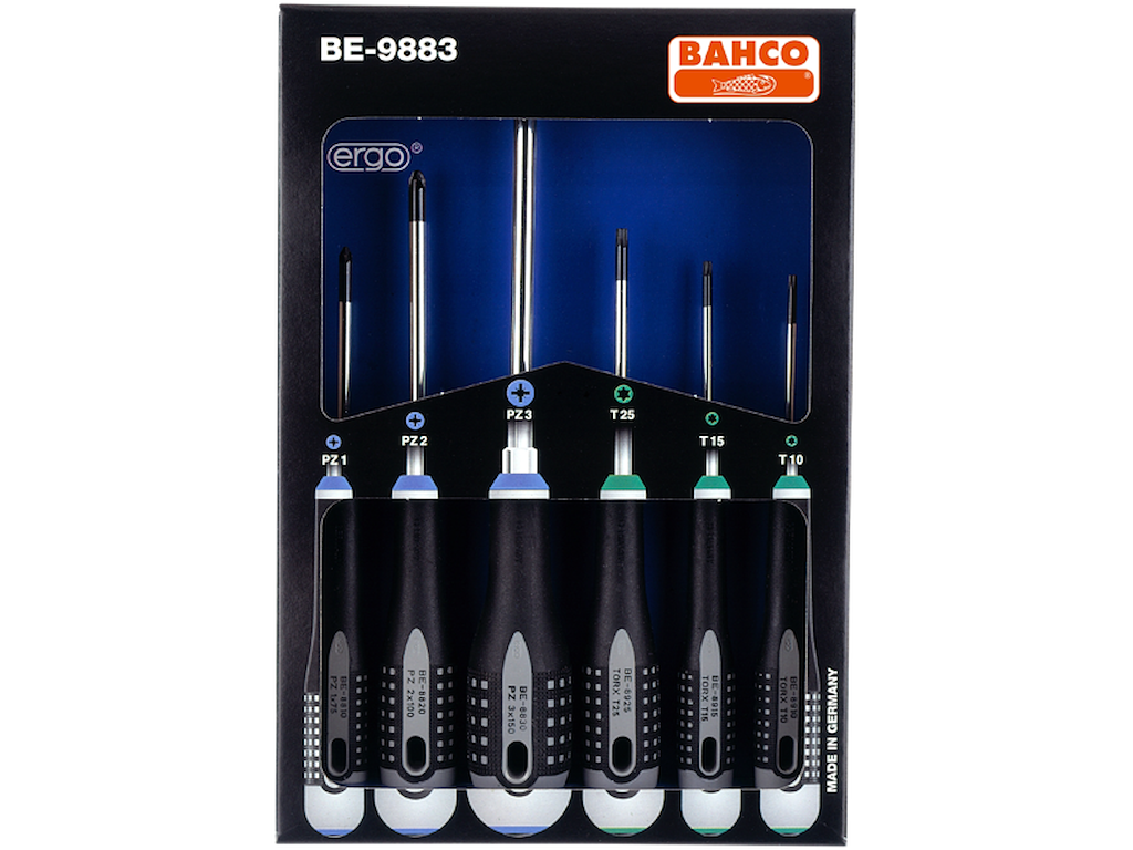 Ergo skruetrækkersæt BE-9883 6 dele Bahco