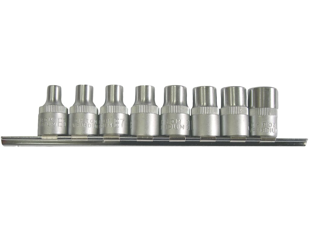 Topsæt 3/8" E5-E14 8 dele Bato
