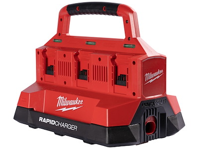 Ladestation t/6 batterier Milwaukee Packout