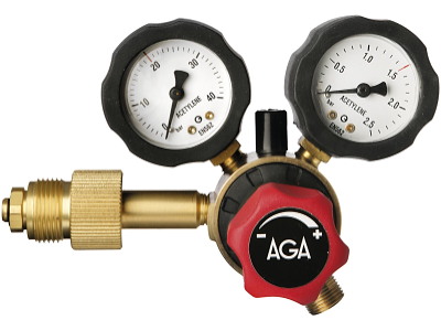 AGA Regulator Fixicontrol acetylen HT 0-1,5 bar