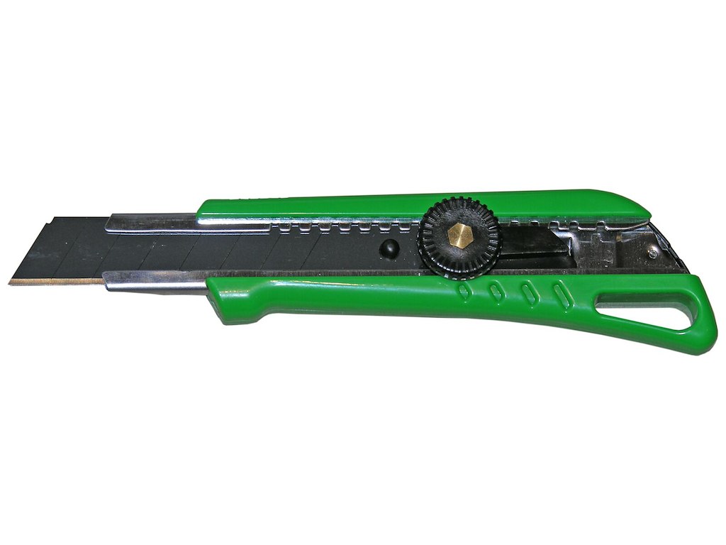 DJ TOOLS kniv m/skruelås, 18mm sort knækblad