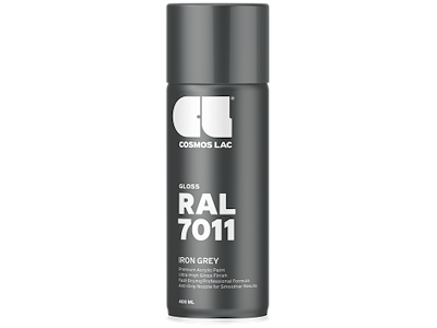 Cosmos spraymaling RAL7011 Iron Grey 400ml
